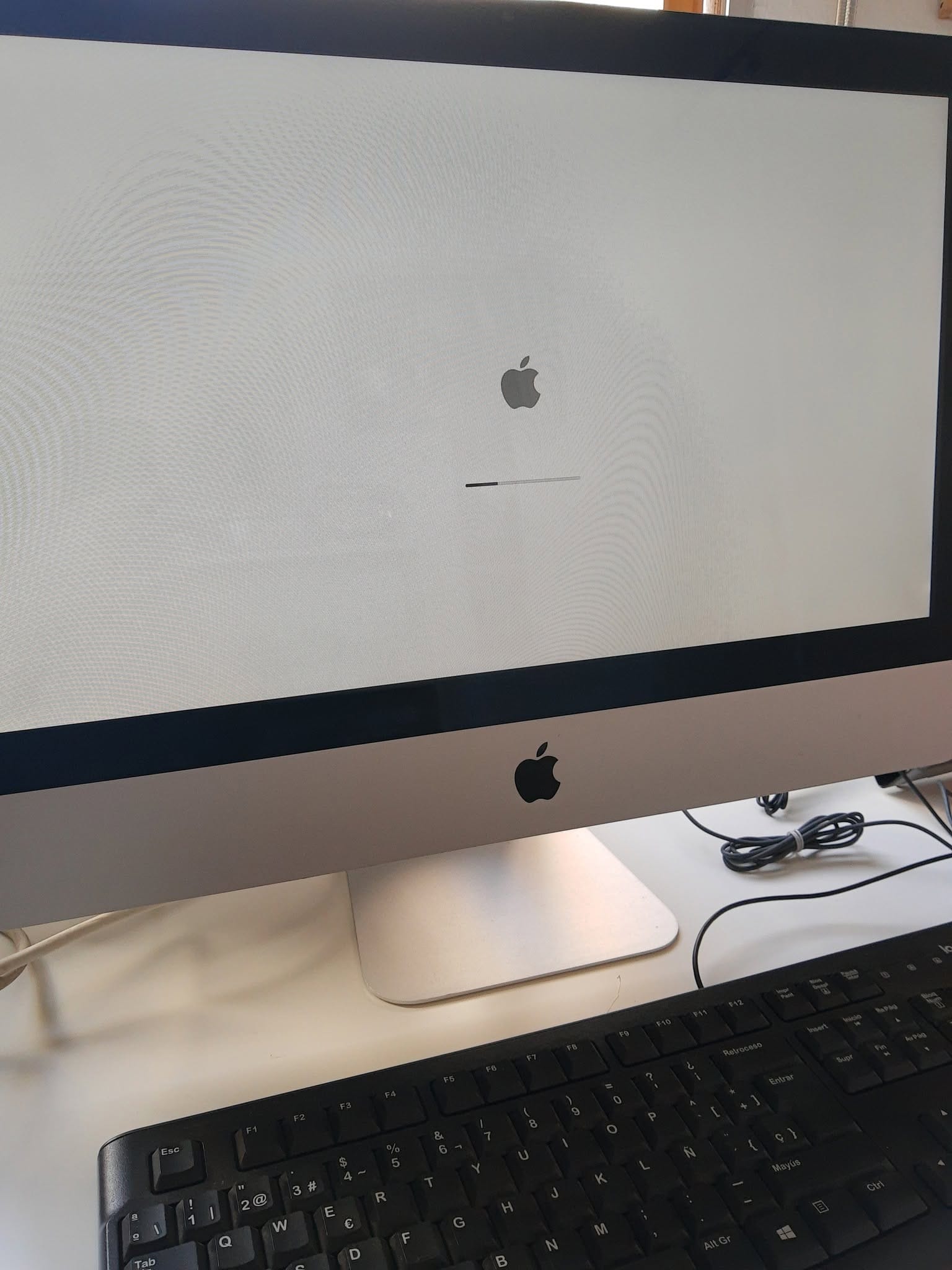 iMac 2011 arrancando antes de la sustitución del disco