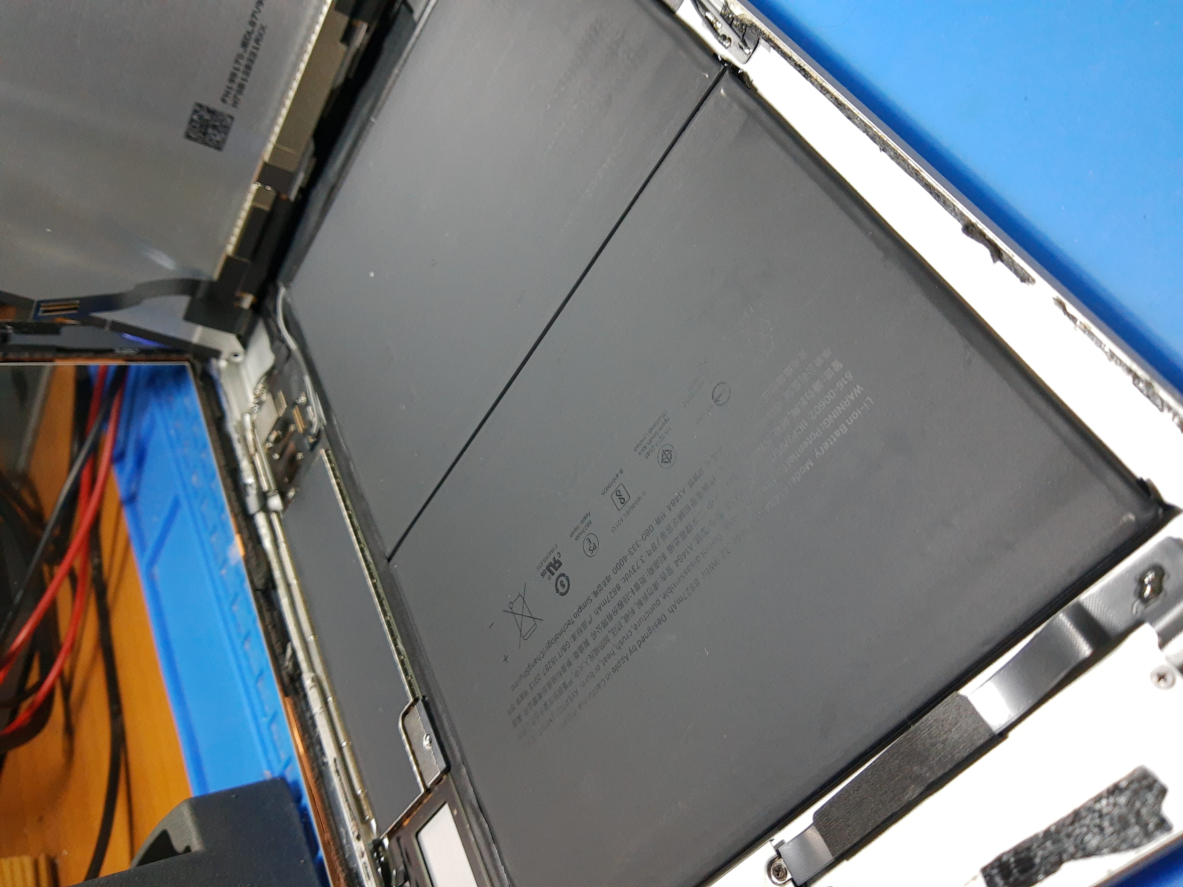 Batería deteriorada instalada en el iPad A2197