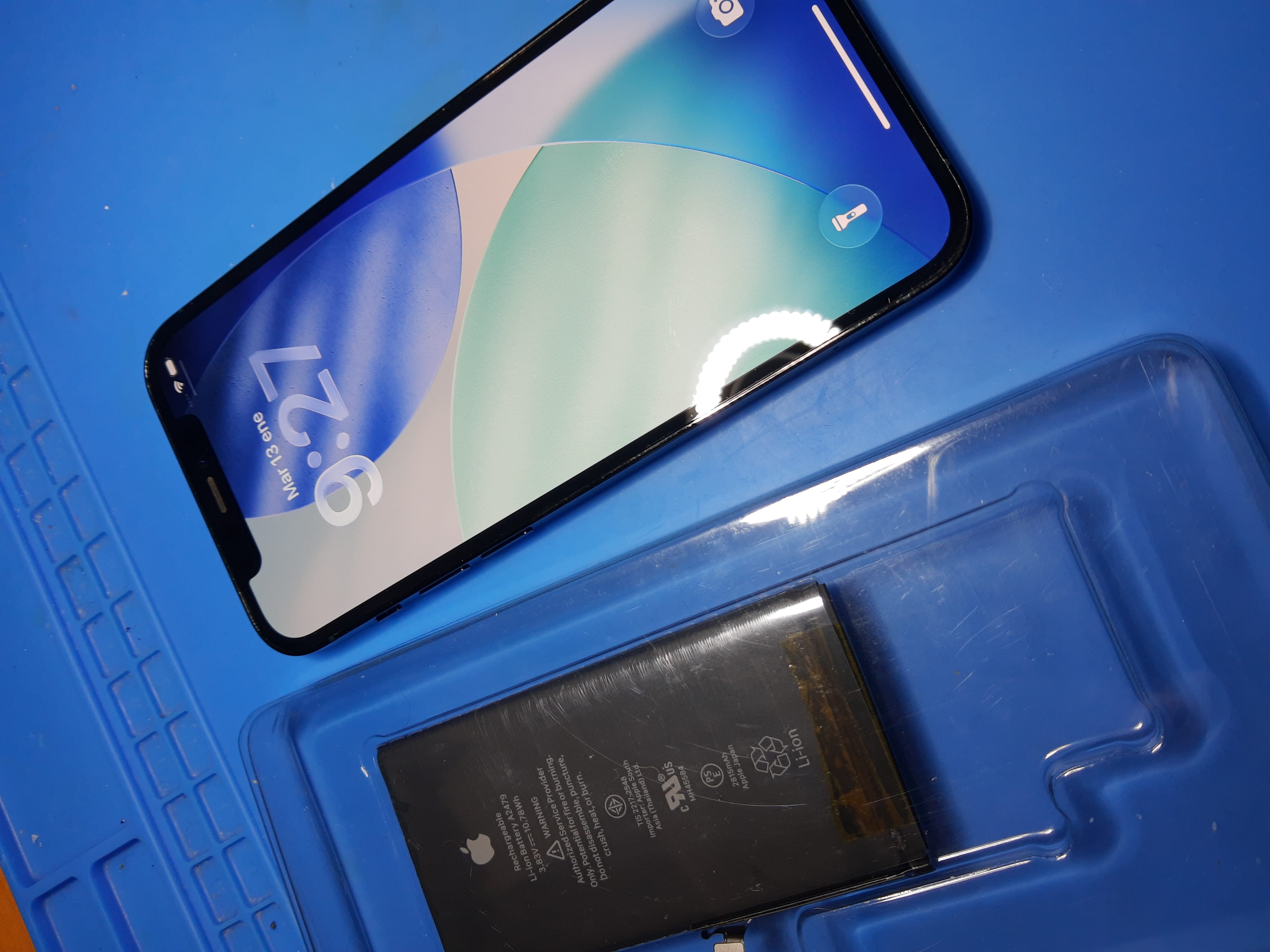iPhone 12 Pro funcionando después del cambio de batería